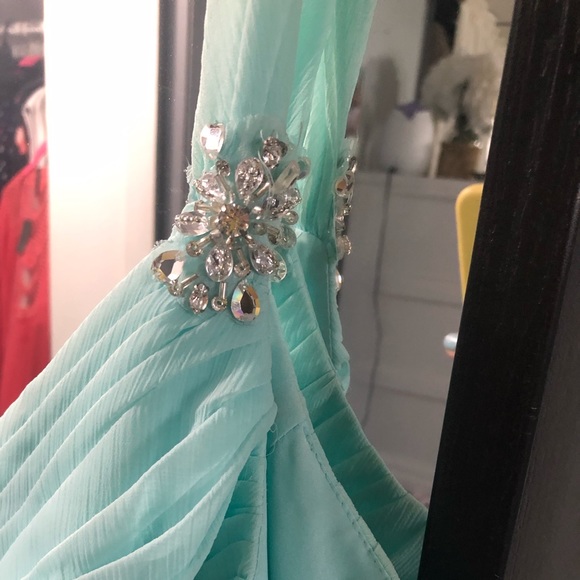 Angelina faccenda light blue/teal dress! Brand new - Picture 2 of 5